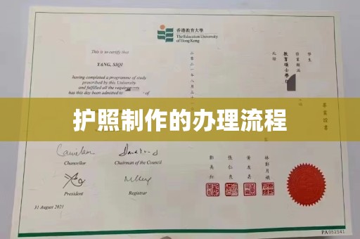 攀枝花护照制作的办理流程